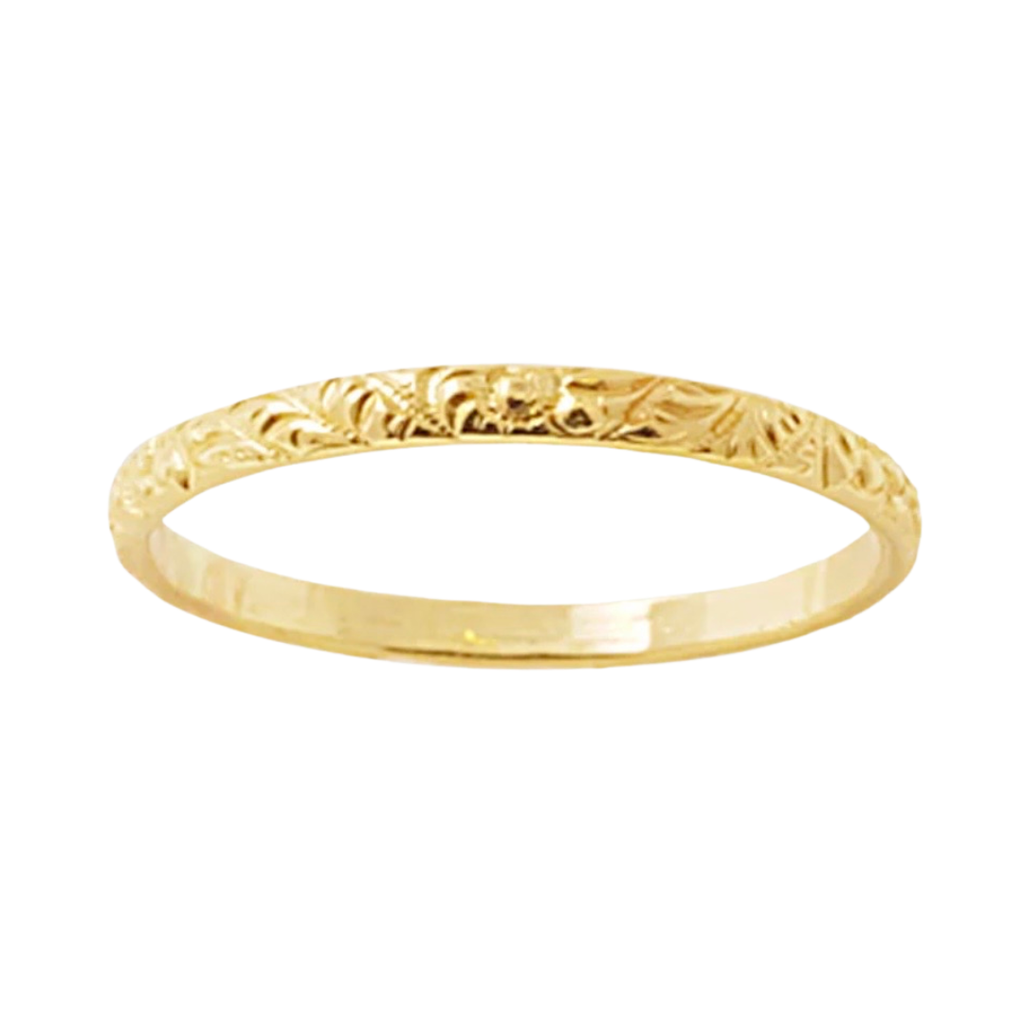 14K Gold Filled Floral Wreath