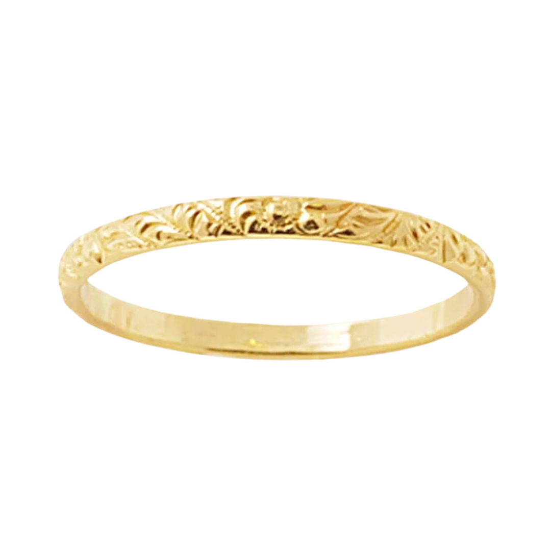 14K Gold Filled Floral Wreath