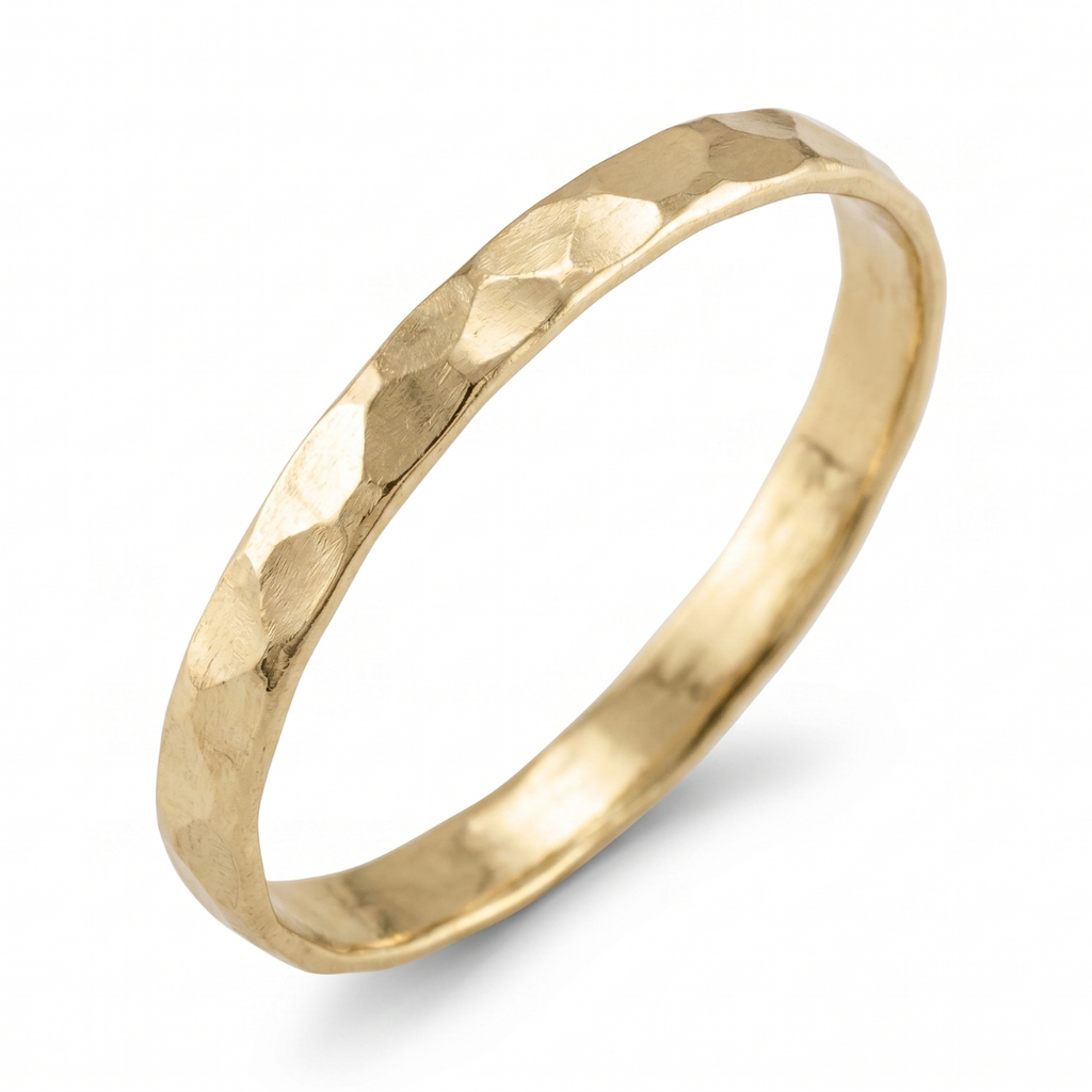 14K Gold Filled Hammered