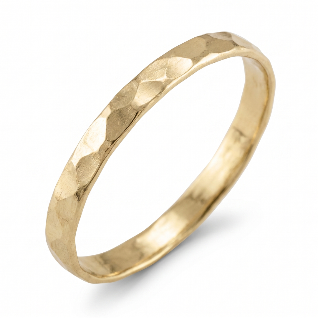 14K Gold Filled Hammered