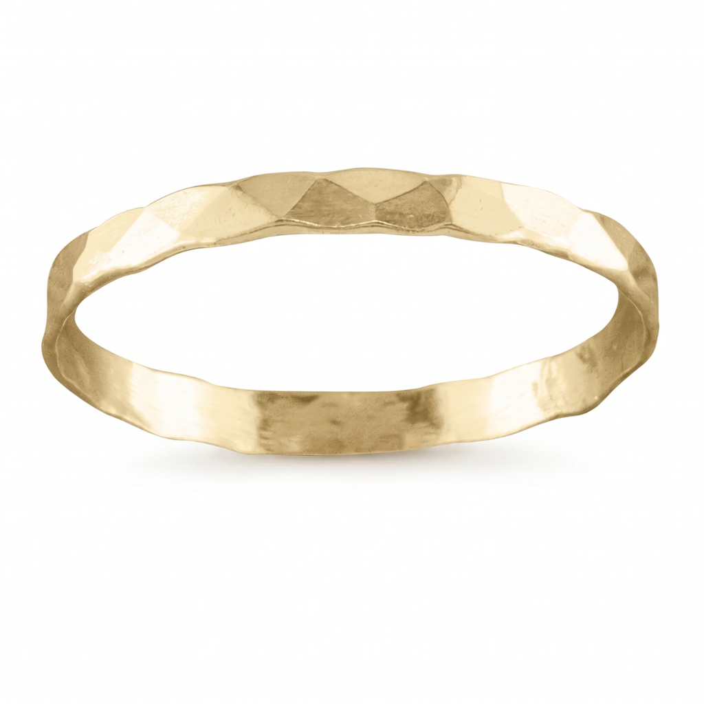 14K Gold Filled Hammered