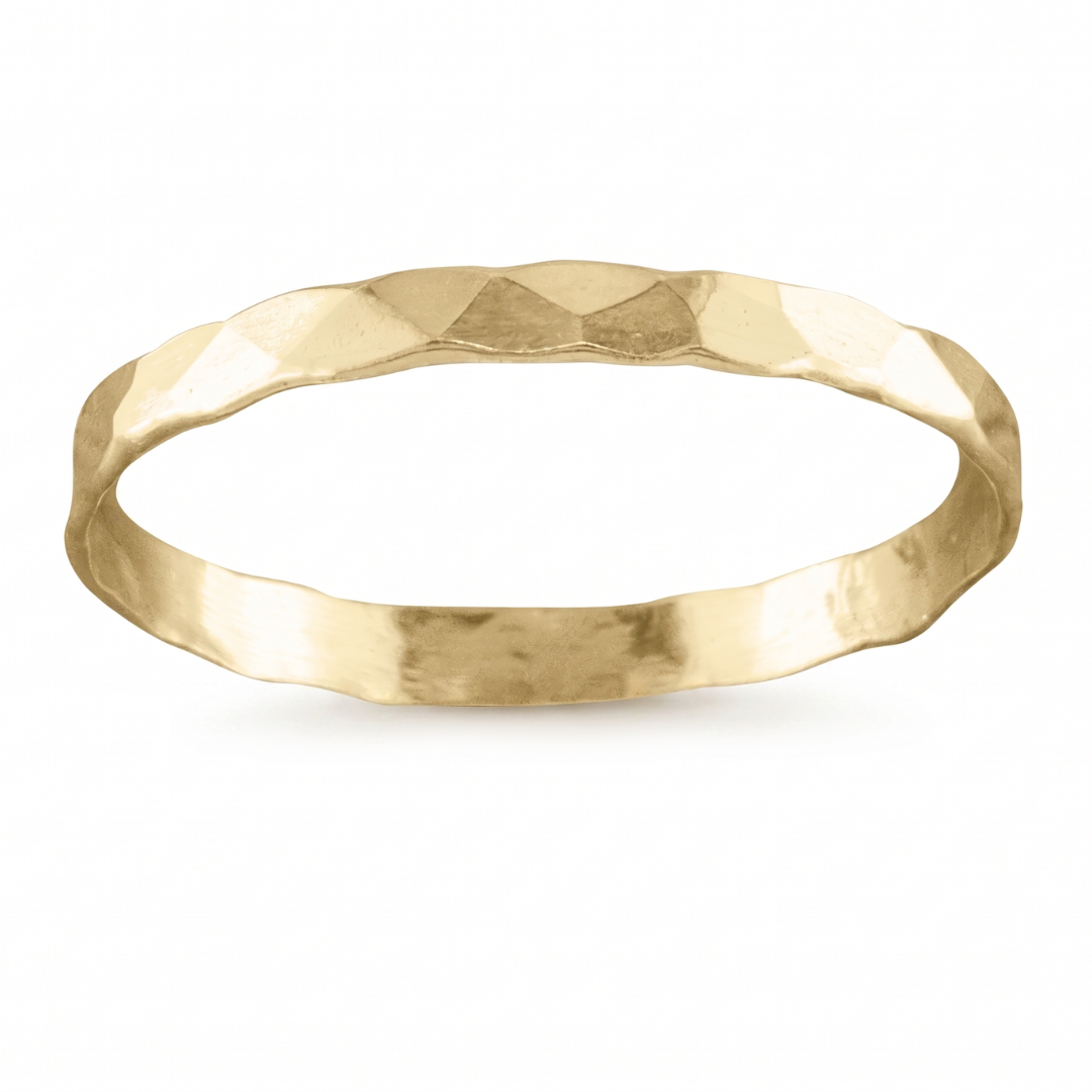 14K Gold Filled Hammered