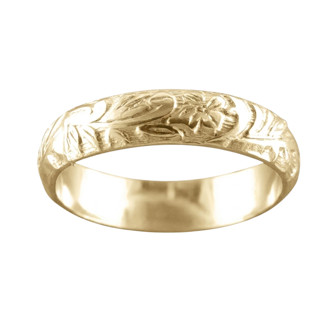 14K Gold Filled Hawaiian Floral