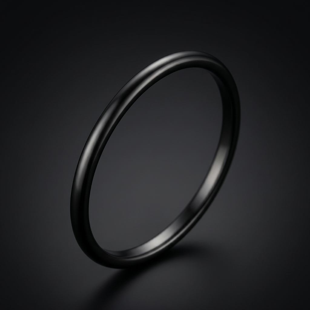 Black Titanium Thin Band