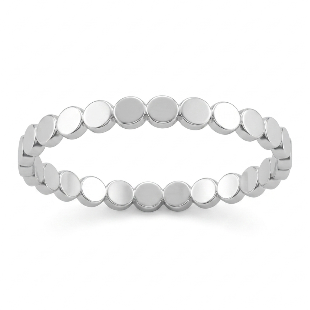 Sterling Silver Flat Dots