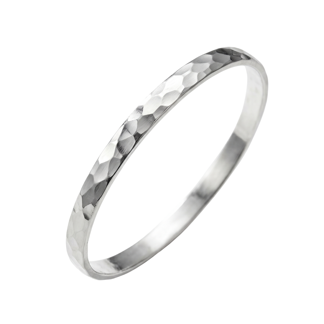 Sterling Silver Hammered