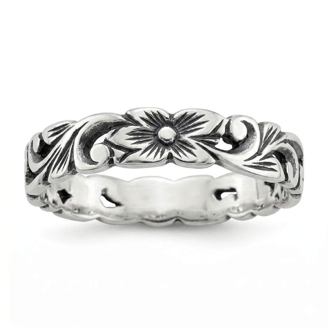 Hawaiian Lei Sterling Silver