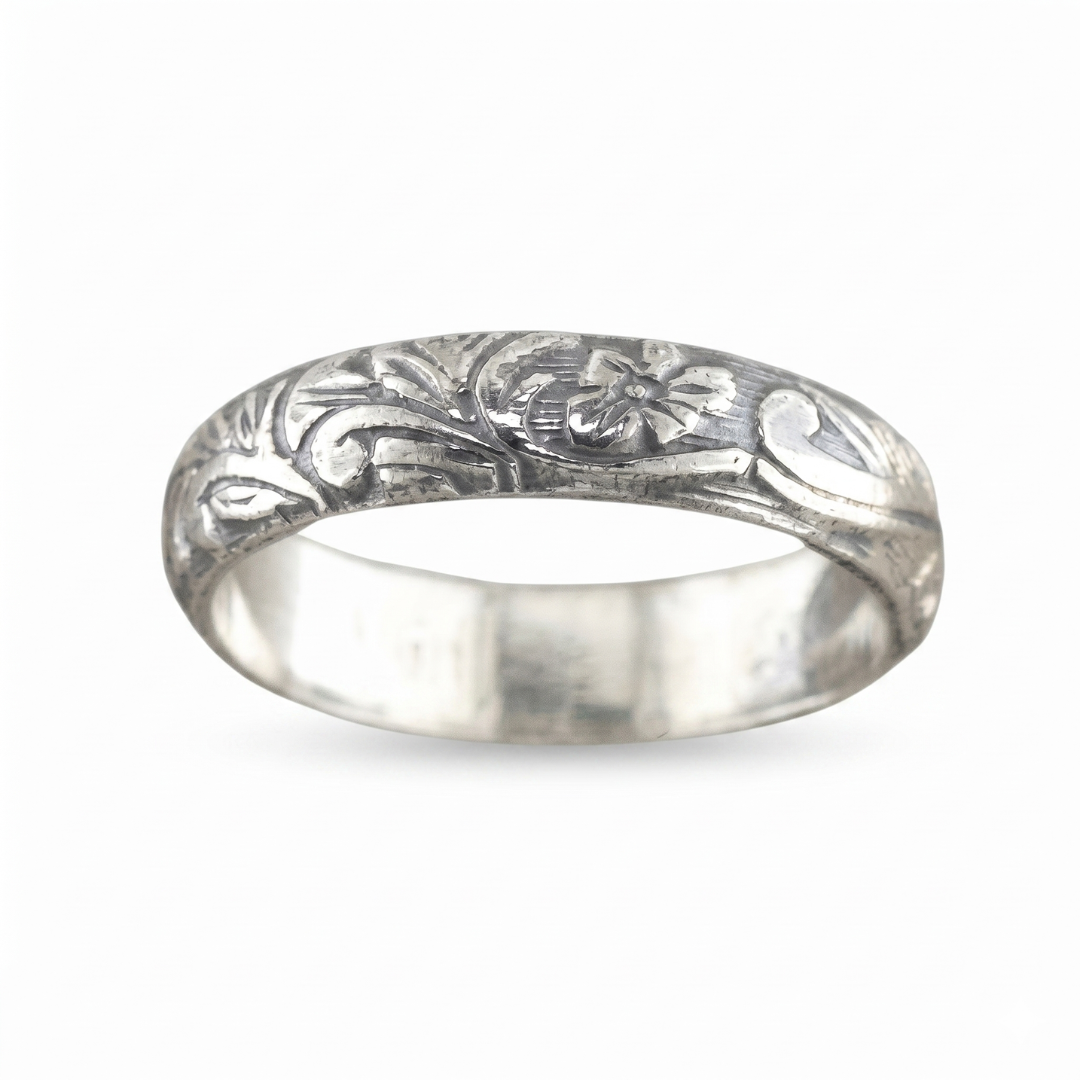 Sterling Silver Hawaiian Floral