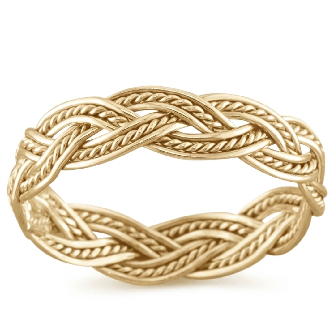 14K Gold Filled Fancy Weave